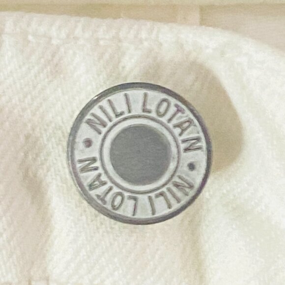 Nili Lotan White Boot Cut Denim — Sculptural Ease from NYC (Size 28) - Picture 12 of 17